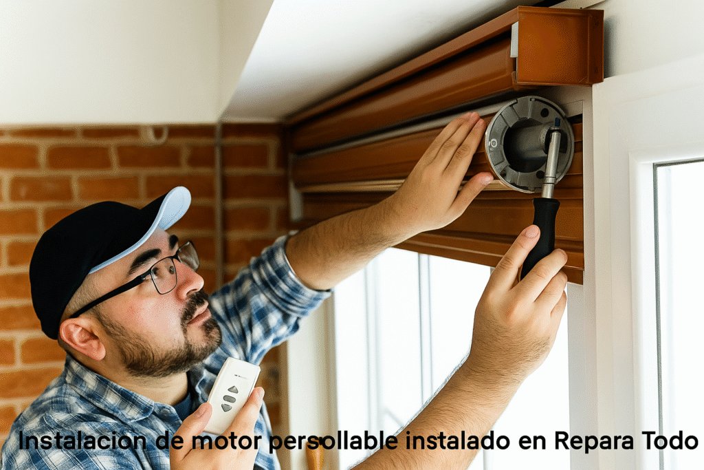 Instalación de motor para persiana en Barcelona por Repara Todo Hogar